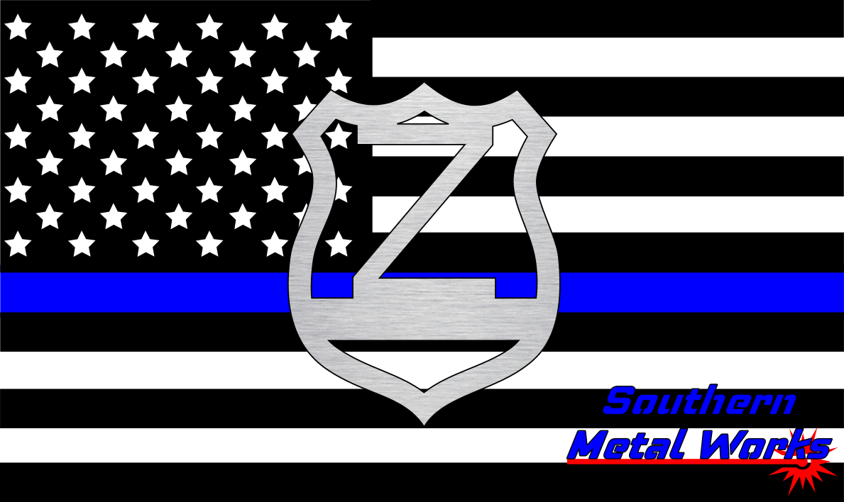 Police Badge A-Z Monogram Décor-DXF/SVG/PNG-Digital File