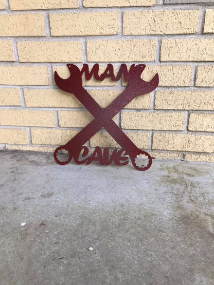 Man Cave Metal Décor Sign- Metal Art-Father's Day Gifts