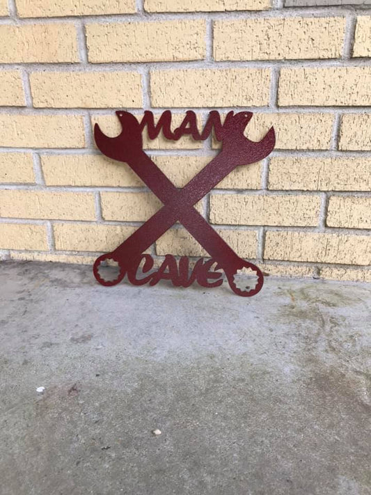 Man Cave Metal Décor Sign- Metal Art-Father's Day Gifts