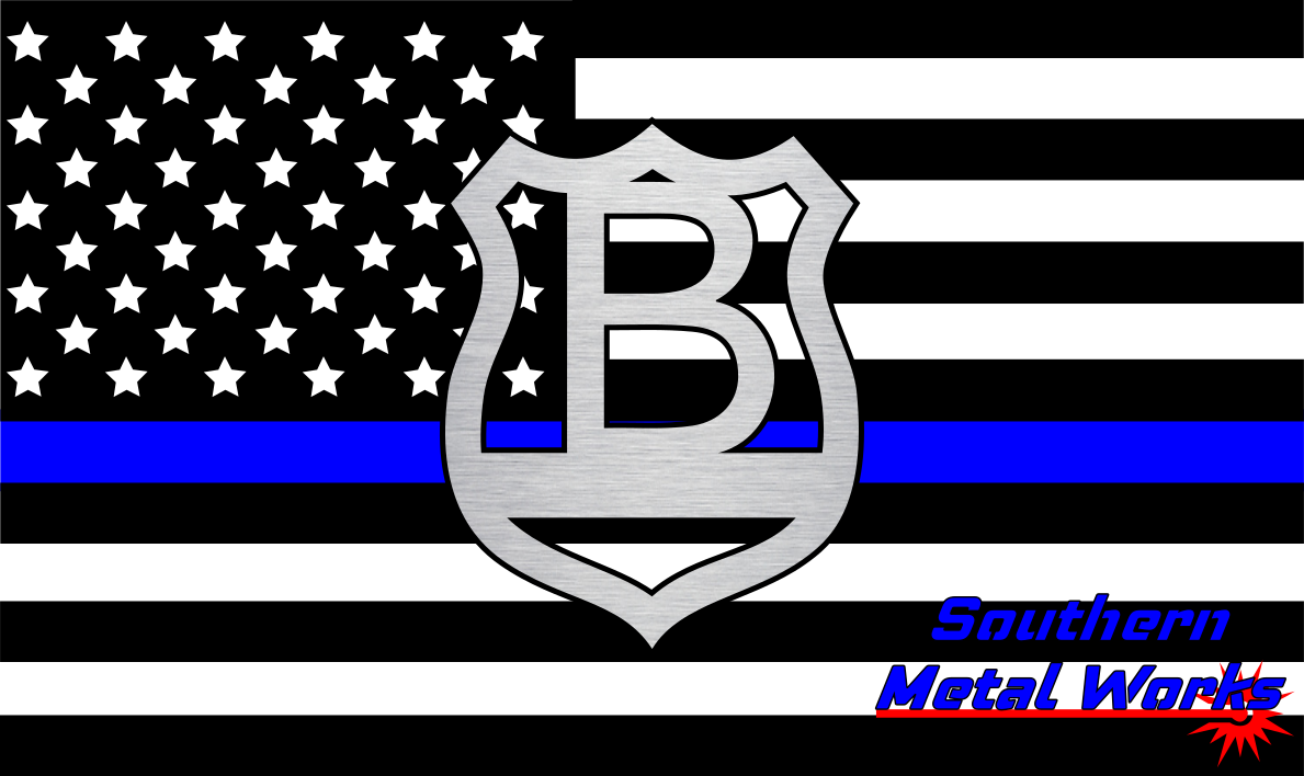 Police Badge A-Z Monogram Décor-DXF/SVG/PNG-Digital File