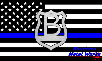 Police Badge A-Z Monogram Décor-DXF/SVG/PNG-Digital File