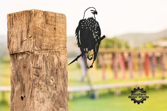 Bald eagle/birds of prey/metal bird/outside décor/yard art/ tree art/tree bird/steel birds/animal art