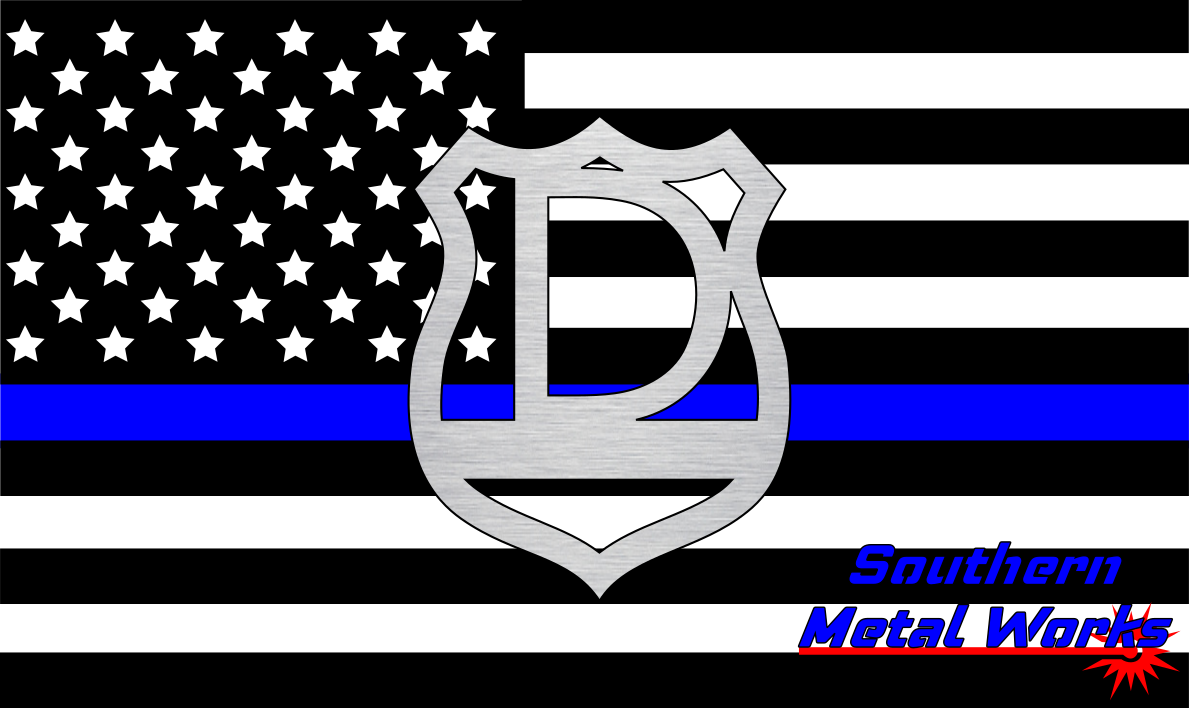 Police Badge A-Z Monogram Décor-DXF/SVG/PNG-Digital File