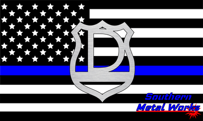 Police Badge A-Z Monogram Décor-DXF/SVG/PNG-Digital File