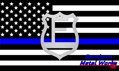 Police Badge A-Z Monogram Décor-DXF/SVG/PNG-Digital File