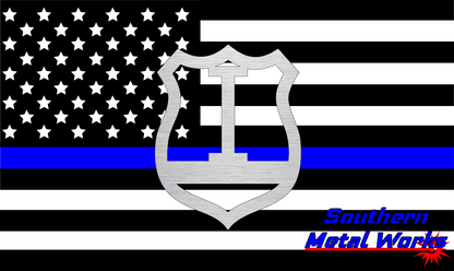 Police Badge A-Z Monogram Décor-DXF/SVG/PNG-Digital File