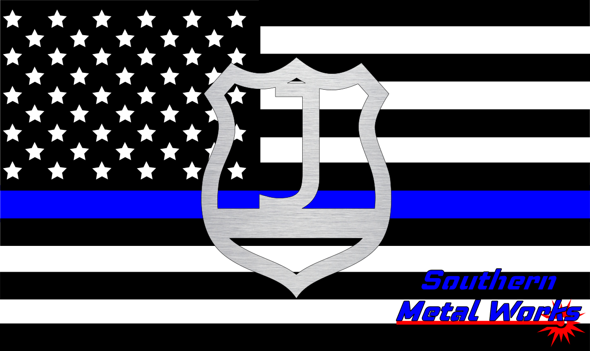 Police Badge A-Z Monogram Décor-DXF/SVG/PNG-Digital File