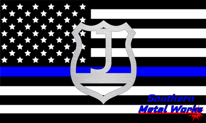 Police Badge A-Z Monogram Décor-DXF/SVG/PNG-Digital File