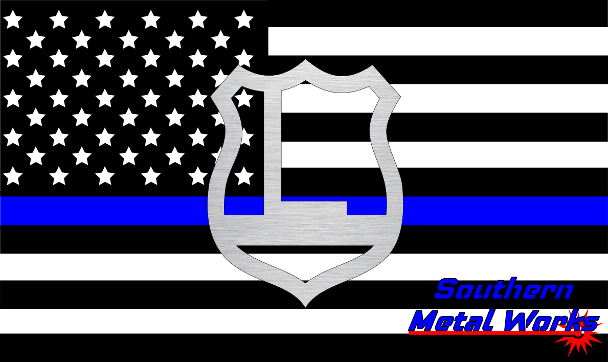 Police Badge A-Z Monogram Décor-DXF/SVG/PNG-Digital File