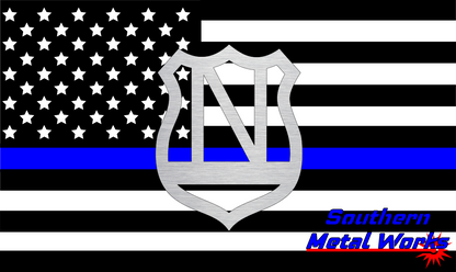 Police Badge A-Z Monogram Décor-DXF/SVG/PNG-Digital File