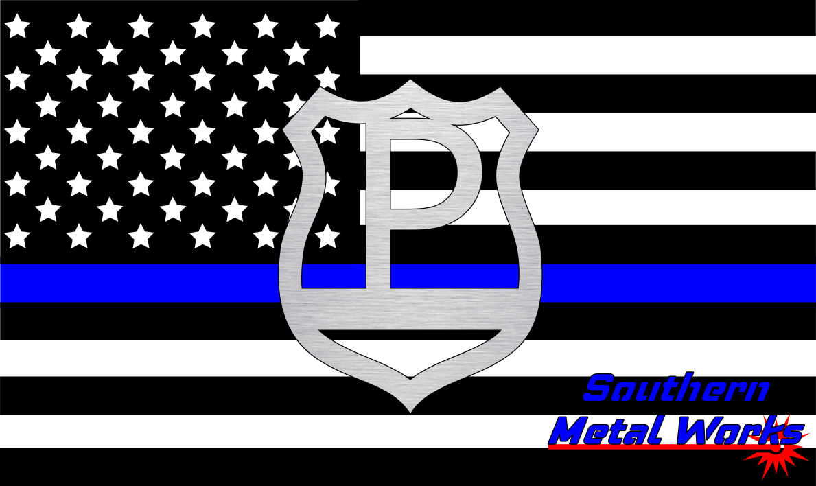 Police Badge A-Z Monogram Décor-DXF/SVG/PNG-Digital File