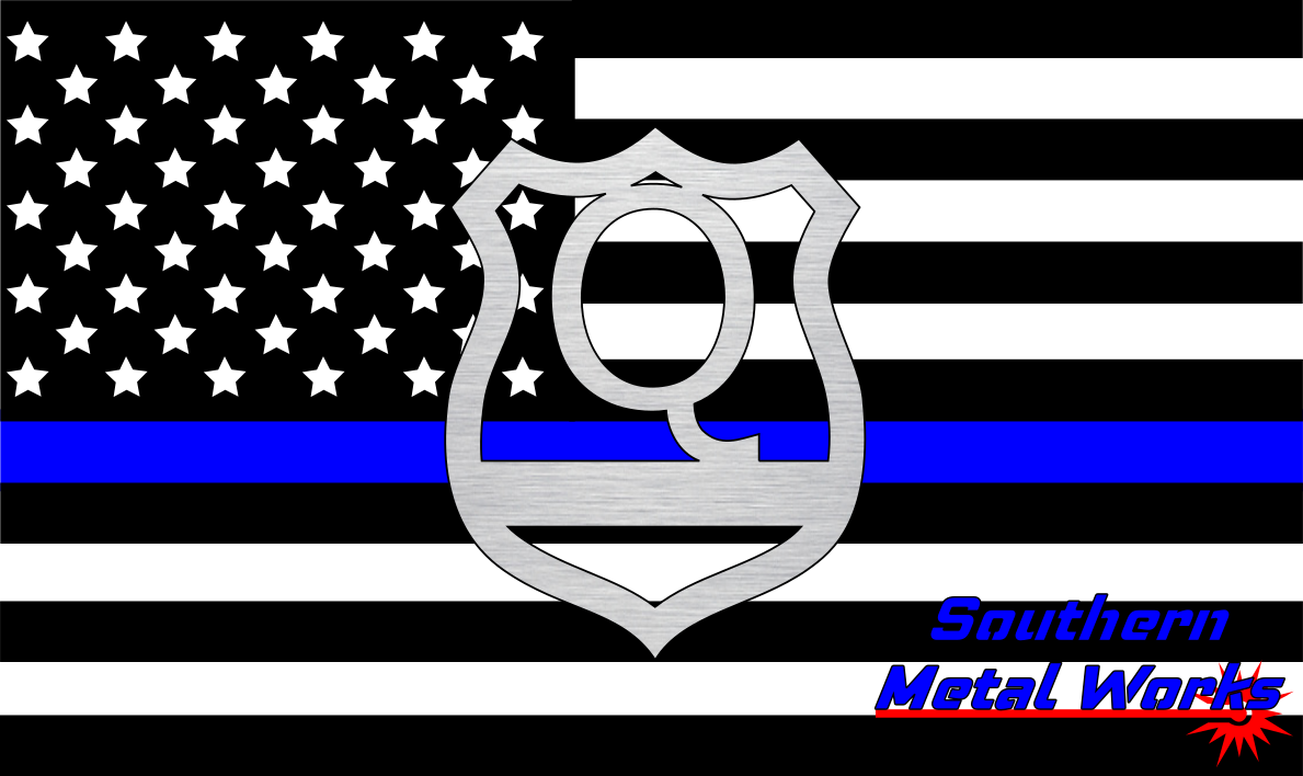 Police Badge A-Z Monogram Décor-DXF/SVG/PNG-Digital File