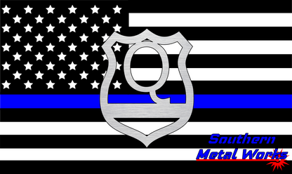 Police Badge A-Z Monogram Décor-DXF/SVG/PNG-Digital File