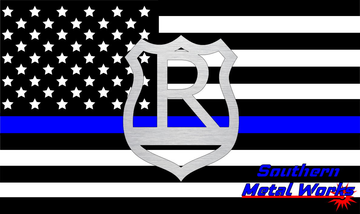 Police Badge A-Z Monogram Décor-DXF/SVG/PNG-Digital File