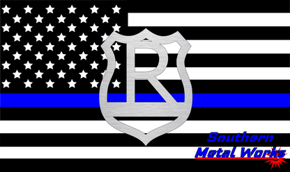 Police Badge A-Z Monogram Décor-DXF/SVG/PNG-Digital File