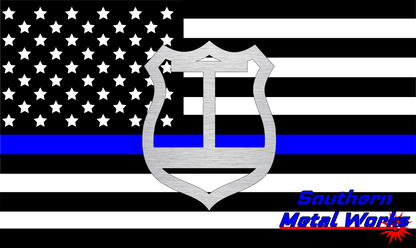 Police Badge A-Z Monogram Décor-DXF/SVG/PNG-Digital File