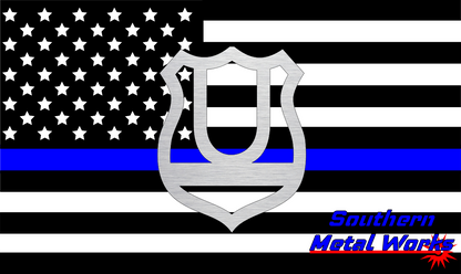 Police Badge A-Z Monogram Décor-DXF/SVG/PNG-Digital File