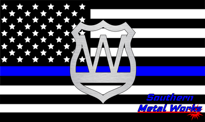 Police Badge A-Z Monogram Décor-DXF/SVG/PNG-Digital File