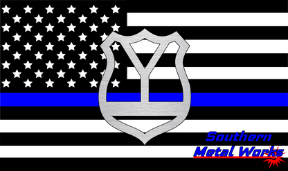 Police Badge A-Z Monogram Décor-DXF/SVG/PNG-Digital File