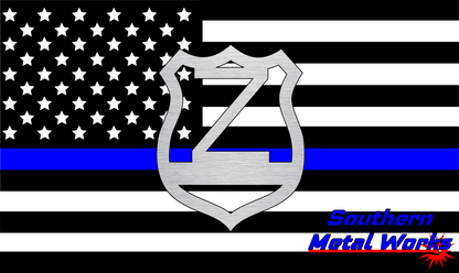 Police Badge A-Z Monogram Décor-DXF/SVG/PNG-Digital File