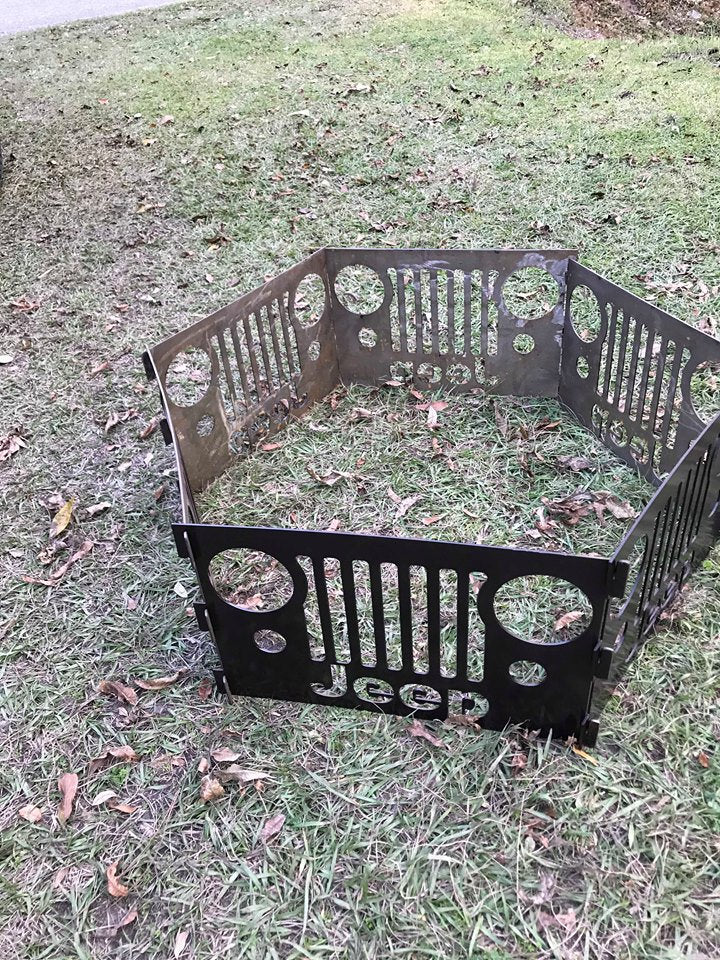 Custom Fire ring/Fire pit portable and collapsible