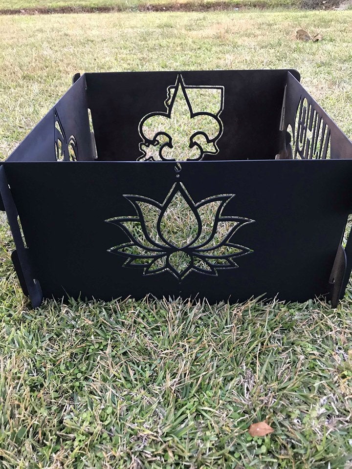 Fire pit, collapsible and portable fire ring